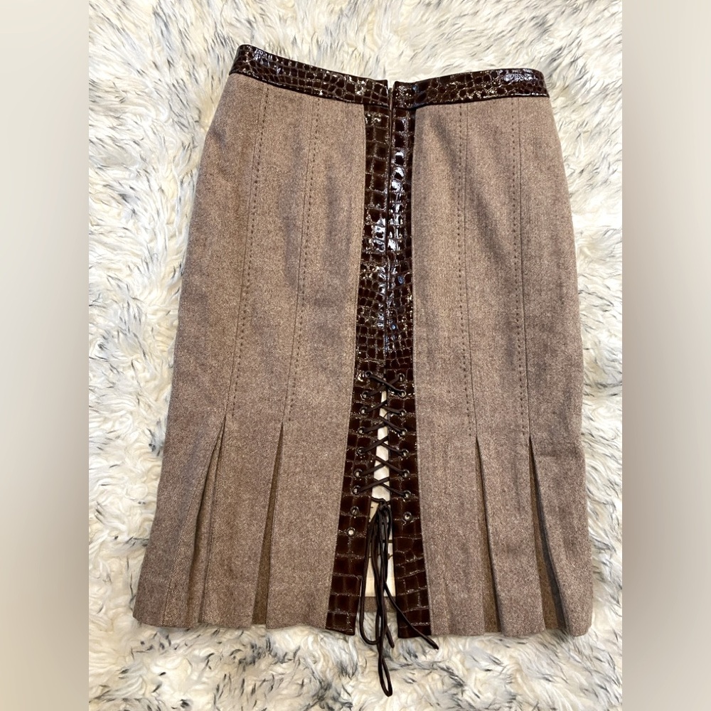 Bebe Pencil Lace Up Skirt - NWOT retail $129